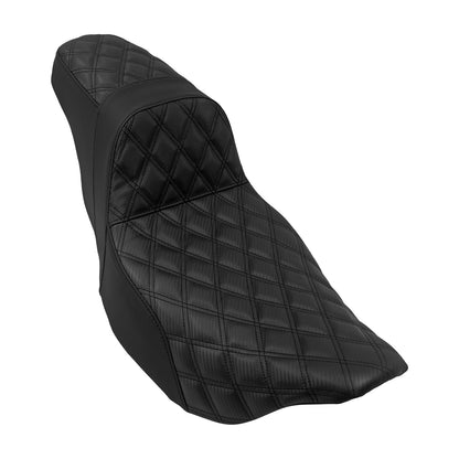 Assento Almofadado para Piloto e Passageiro de Moto, Duplo Dianteiro e Traseiro para Harley Touring CVO Road King Electra Street Glide FLTRX 09-23