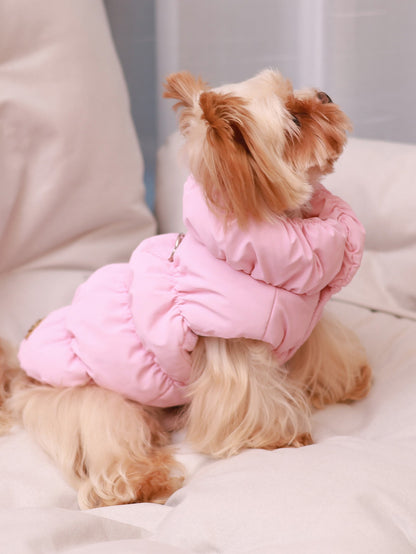 Jaqueta para Cães para Outono/Inverno, Casaco para Pets, Agasalho Quente e Grosso de 3 Camadas, Adequado para Cães Pequenos a Médios como Poodle, Teddy, York