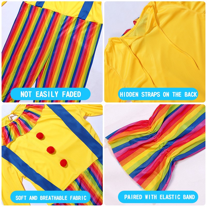 12 Styles Adult Men Costumes Funny Circus Naughty Magician Cosplay Carnival Party Clown Costume Christmas gift surprise party
