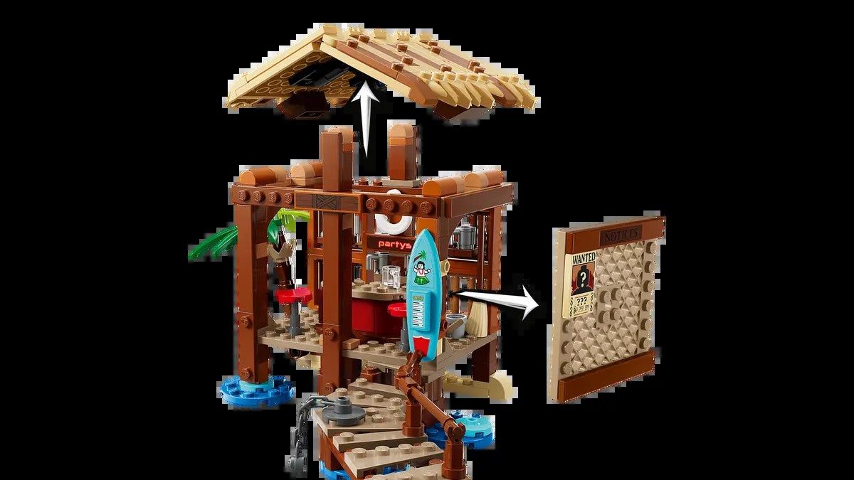 LEGO One Piece Série 75636 Cabana Moinho de Vento Vila Modelo Anime Blocos de Construção de Brinquedo de Presente