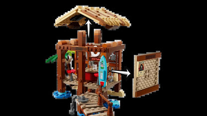 LEGO One Piece Série 75636 Cabana Moinho de Vento Vila Modelo Anime Blocos de Construção de Brinquedo de Presente