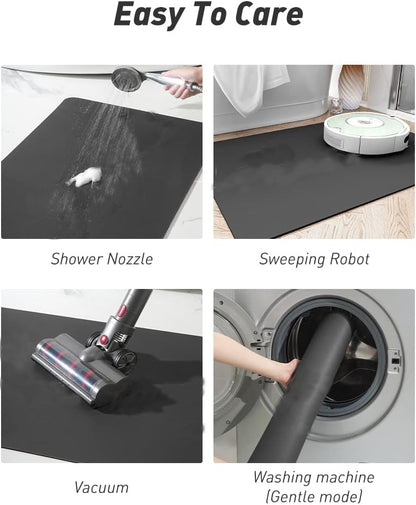 VIKAMA Cute Pet Placemats Cats And Dogs Universal Water-Absorbent Non-Slip Wash-Free Simple Pet Floor Mats Pet Supplies