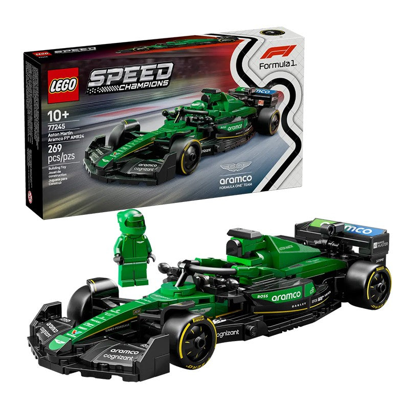 Lego Speed 77242 Ferrari SF24 Red Bull Racing RB20 Mercedes AMGF1 KICK Sauber Racing Blocos de Montar Brinquedos para Meninos e Meninas