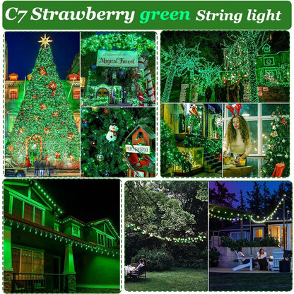 C7 Multicolor Garland Led String Lights 110V 220V E12 0.6W Waterproof Plastics Anti-Drop Festoon New Year's Brithday Light Chain