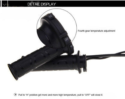 Novos Punhos Aquecidos Universais para Moto 22mm Punhos Moldados Aquecedores de ATV Ajuste de Temperatura Guidão Quente