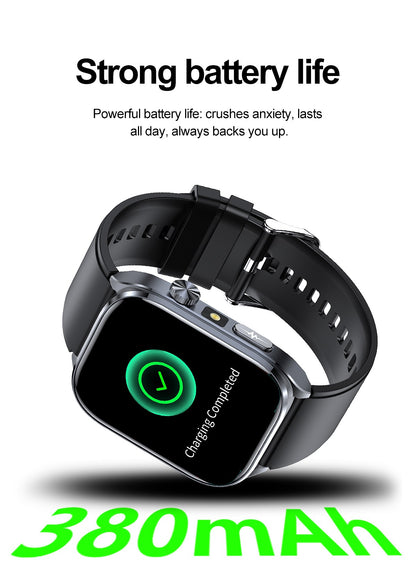Smartwatches 2025: Novo ECG+PPG, relógio feminino e masculino, ácido úrico, pressão arterial, oxigênio no sangue, análise corporal, gordura corporal, chamadas BT, lanterna de LED.