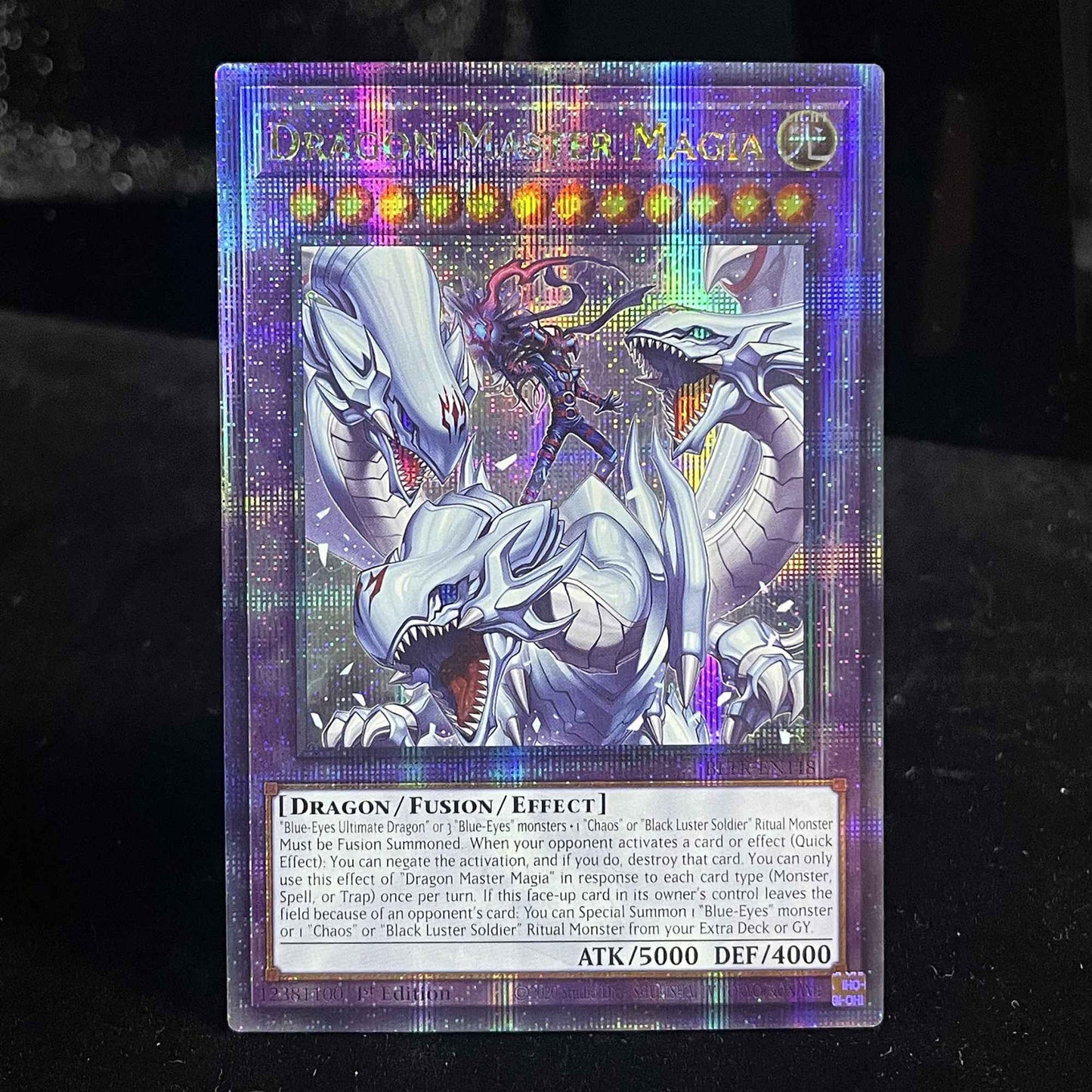 YuGiOh!! Carta FOIL QCSCR Série BLMR DRAGÃO ARMADO DAS TREVAS/I:P MASQUERENA/SUPER POLIMERIZAÇÃO/BEM-VINDA LABYRINTH YGO TCG 1ª Edição