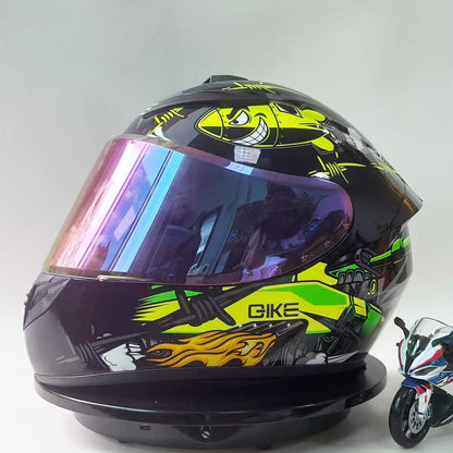 DOT Certified Full Face Motorcycle Helmet for Men And Women Anti-Fog Racing Style Couples Motorcycle Helmet