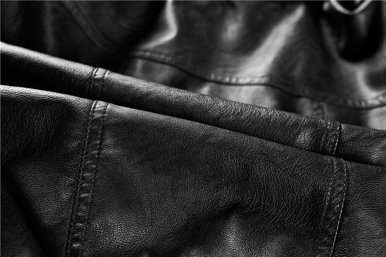 Autumn and Winter Women's Motorcycle Leather Jacket Short Hooded Detachable Hood Jacket Slim Fit Plus Suede Leather Jacket Women