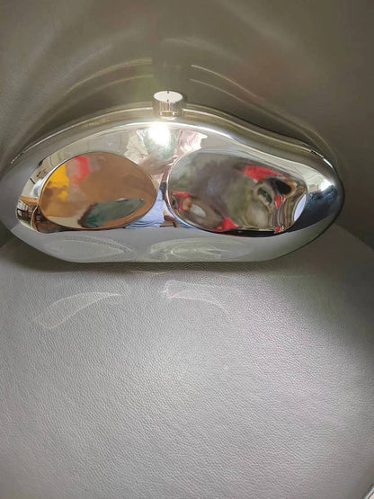 2025 Silver Metal Clutch Party Purse Evening Bag Wedding Bridal Bolsas Sac A Main Bag Wholesale