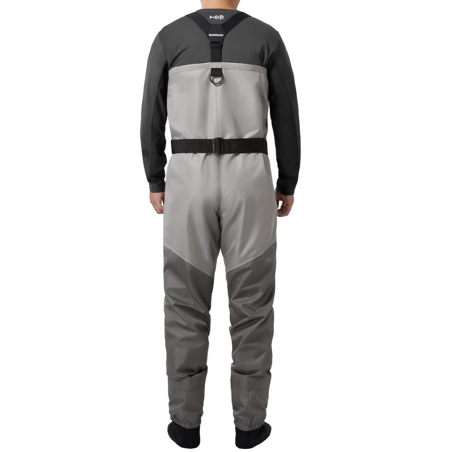 BASSDASH Macacão de Pesca Leve com Pé de Meia FW08 Macacão Respirável Masculino para Pesca com Mosca à Prova d'Água