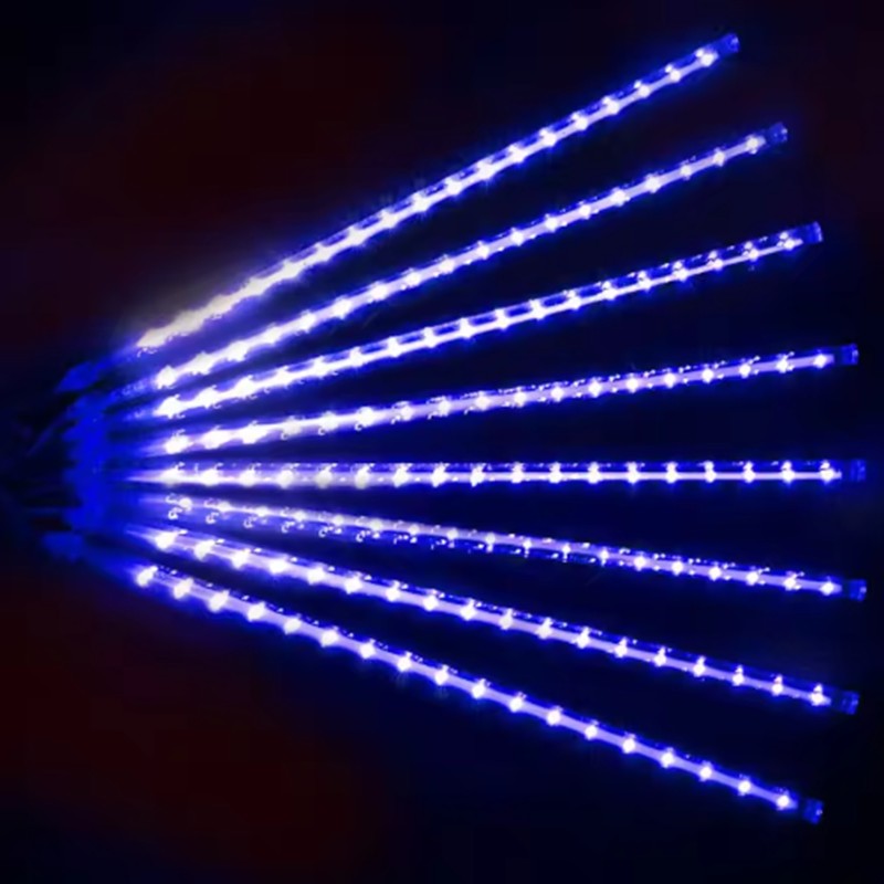 2026 30cm /50cm Waterproof Meteor Shower Rain 8 Tube LED String Lights For Outdoor Holiday Christmas Decoration Tree EU/US Plug