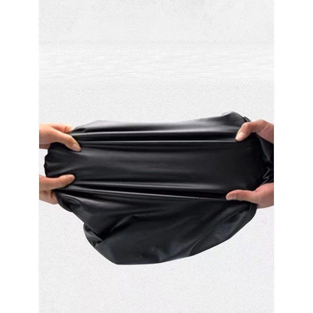 1pc Capa de assento de moto, capa de couro geral para quatro estações, pode ser personalizada, capa de couro PU elástica, protetora solar, impermeável