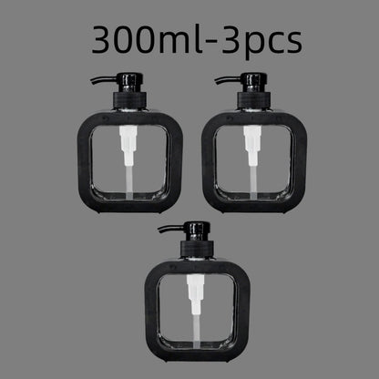 300/500ml Bathroom Soap Dispensers Refillable Lotion Shampoo Shower Gel Holder Portable Travel Dispenser Empty Bath Pump Bottle