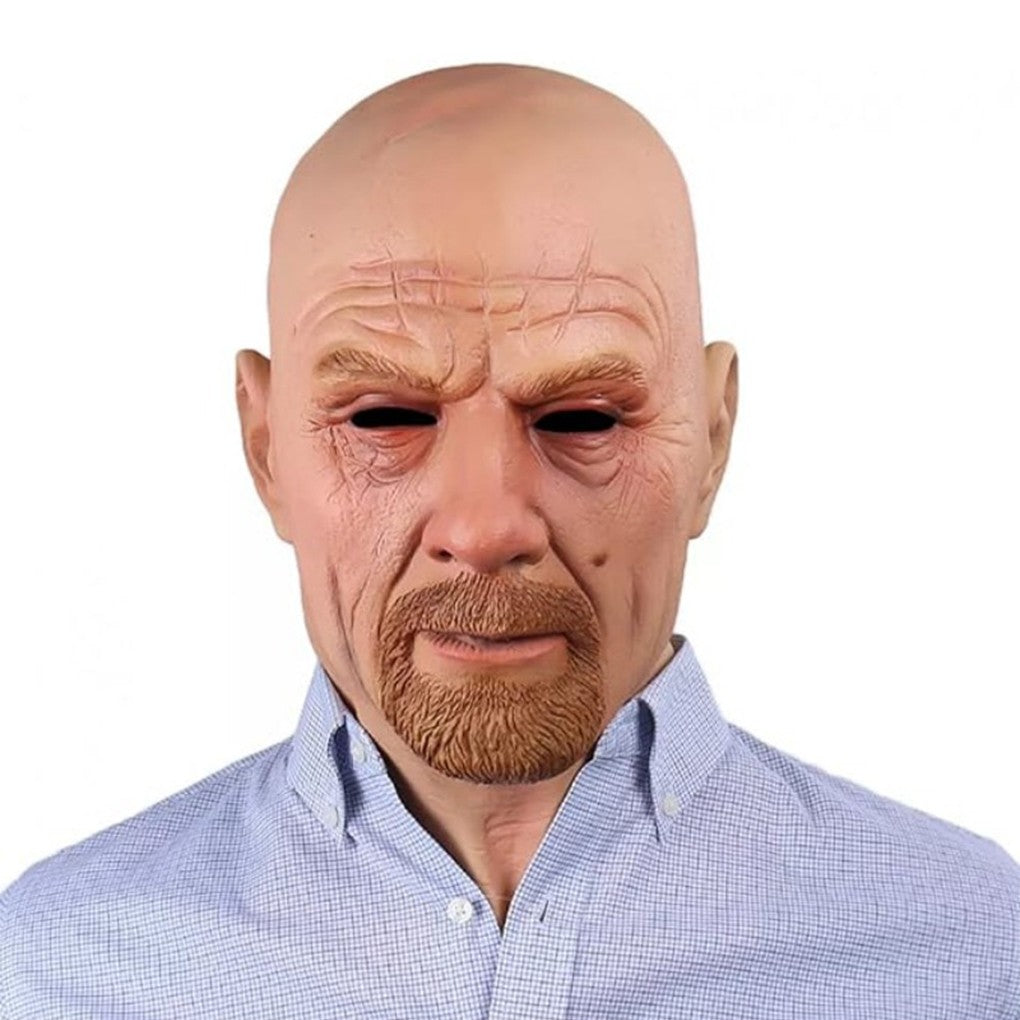 Elderly Woman Man Mask Wrinkle Full for Head Mask Grandpa/Grandma Face Mask Devil Novelty Supplies Halloween Party Cosplay Props