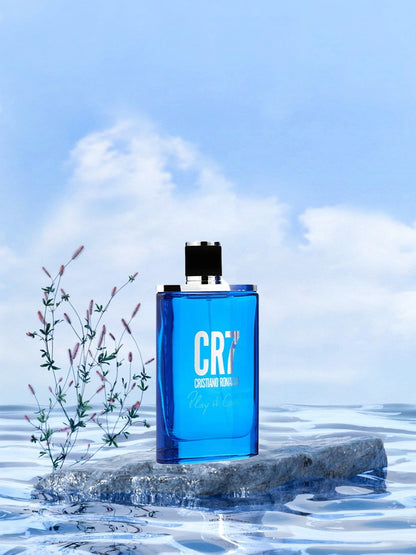 Cristiano Ronaldo Cr7 Play It Cool men Eau De Toilette Spray 100ml Aromatic Woody Original Long-Lasting Fragrance