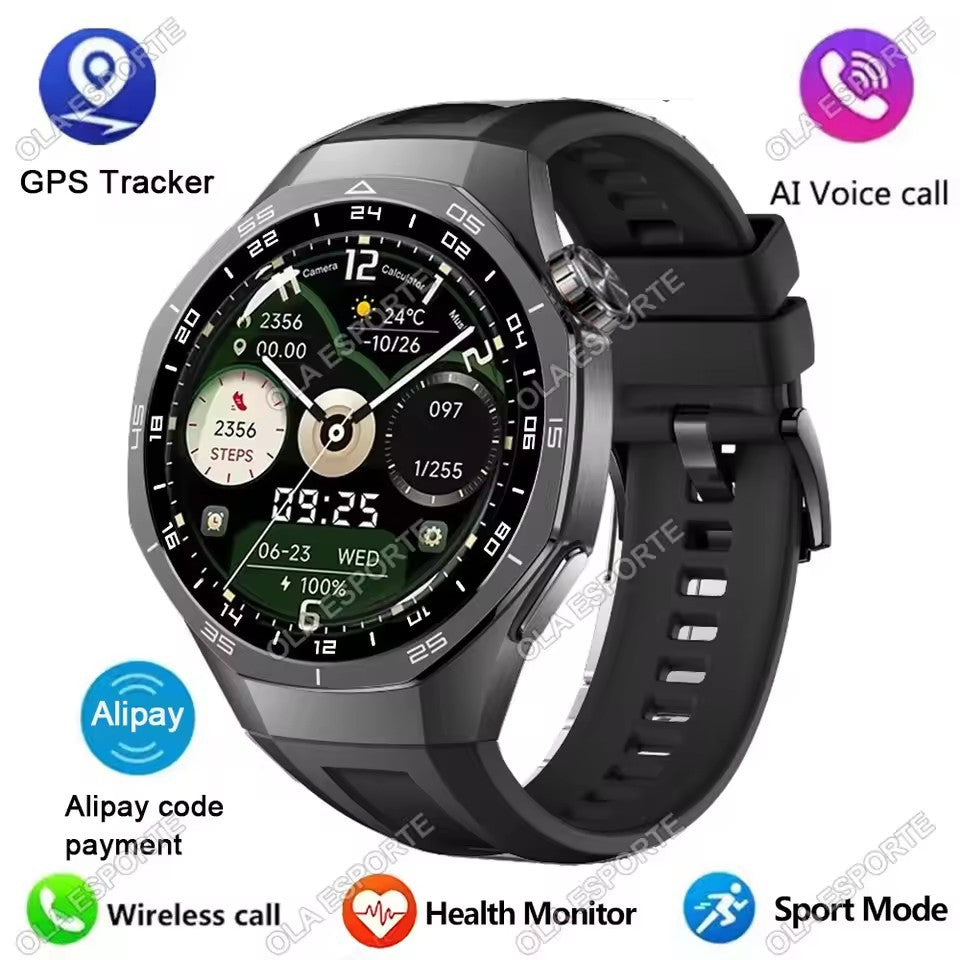 Novo Smartwatch GT5 Pro 5 Pro Masculino Tela HD AMOLED GPS Frequência Cardíaca Chamada Bluetooth IP68 À Prova D'água Smartwatch Masculino Presentes de F Fim de Ano