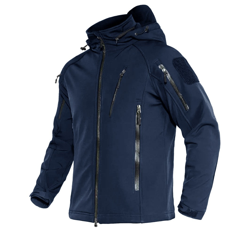 TACVASEN Fleece Lined Waterproof Jackets Mens Jacket Coats Outdoor Safari Windbreaker Winter Warm Work Jacket Outwear Windproof