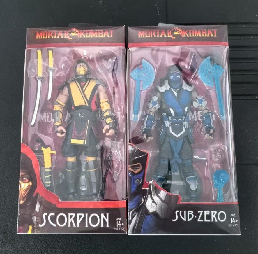 Mortal Kombat Spawn Sub Zero Scorpion Bonecos Articulados 17cm