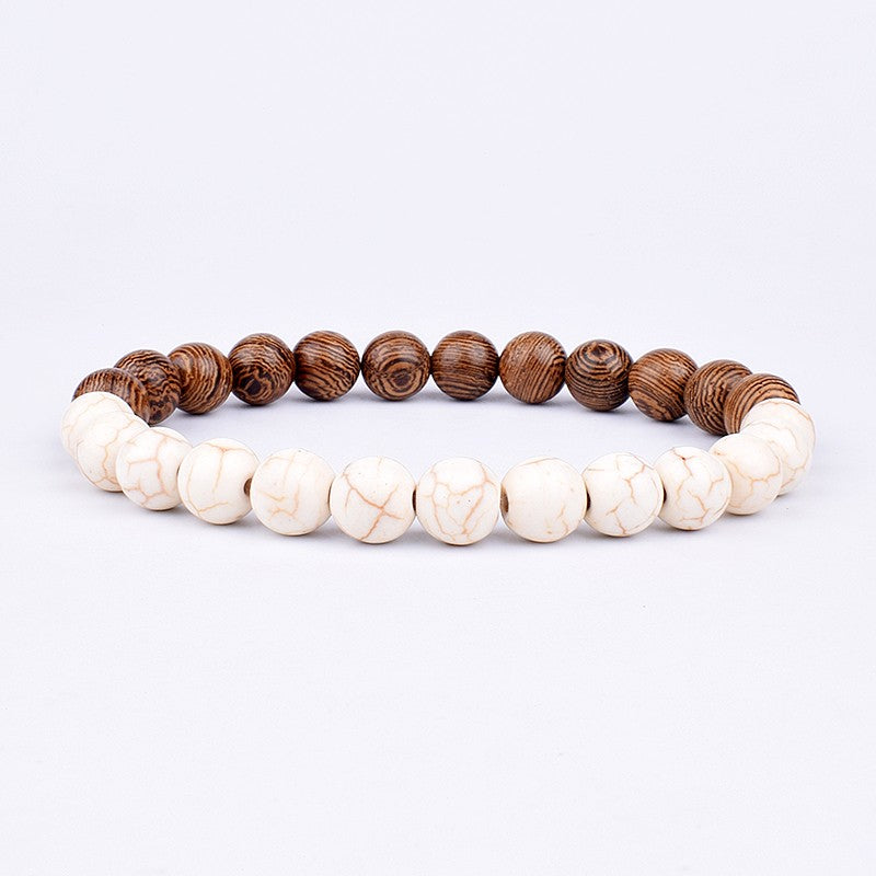 Pulseira de Pedra Vulcânica para Homens Lava Madeira 8mm Contas Pulseira Buda Tibetano Corrente de Pulso Feminina Masculina Jóias Presente Novas Pulseiras