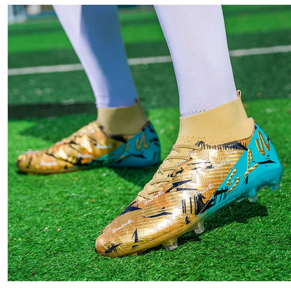 Men's Soccer Shoes Cleats Non-Slip FG Football Boots Men High-quality Match Training Sneakers Futsal Indoor Soccer Boots Boys