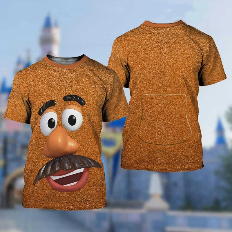 Disney Toy Story Woody Cosplay 3D Print T-shirt Men's Women's Casual Short Sleeve Tops Summer Fashion Cartoon Oversized T shirt