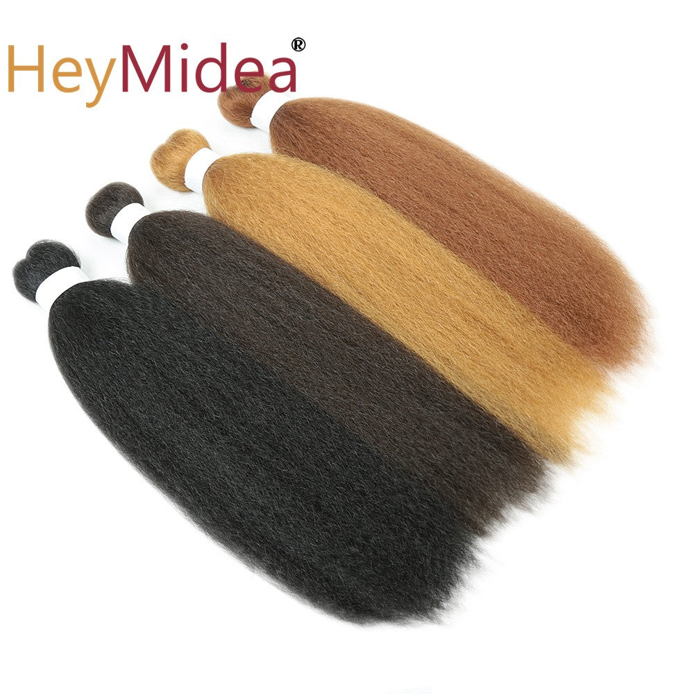 Cabelo sintético Vixen Bundles para crochê 26 polegadas, DIY, pré-esticado, extensões de cabelo para tranças, Kanekalon, pacotes de cabelo Yaki liso para rabo de cavalo