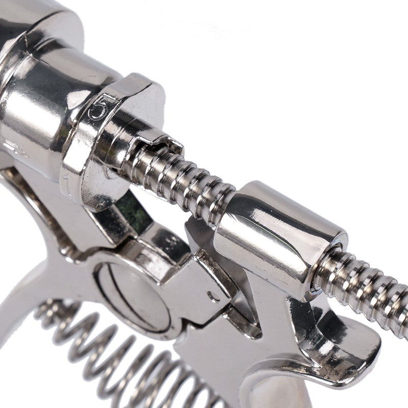 Seringa Automática Contínua 10/20/30/50ml com Agulhas Injeção de Vacina Ajustável para Gado Suíno Ovino Galinha