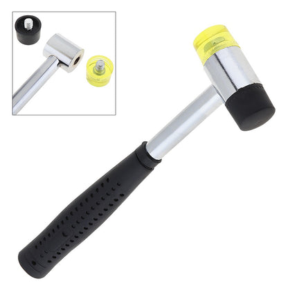 Martelo de borracha de 25mm 30mm 40mm Martelo de nylon com face dupla para instalação de janelas de vidro com cabeça redonda e cabo antiderrapante Ferramenta manual DIY