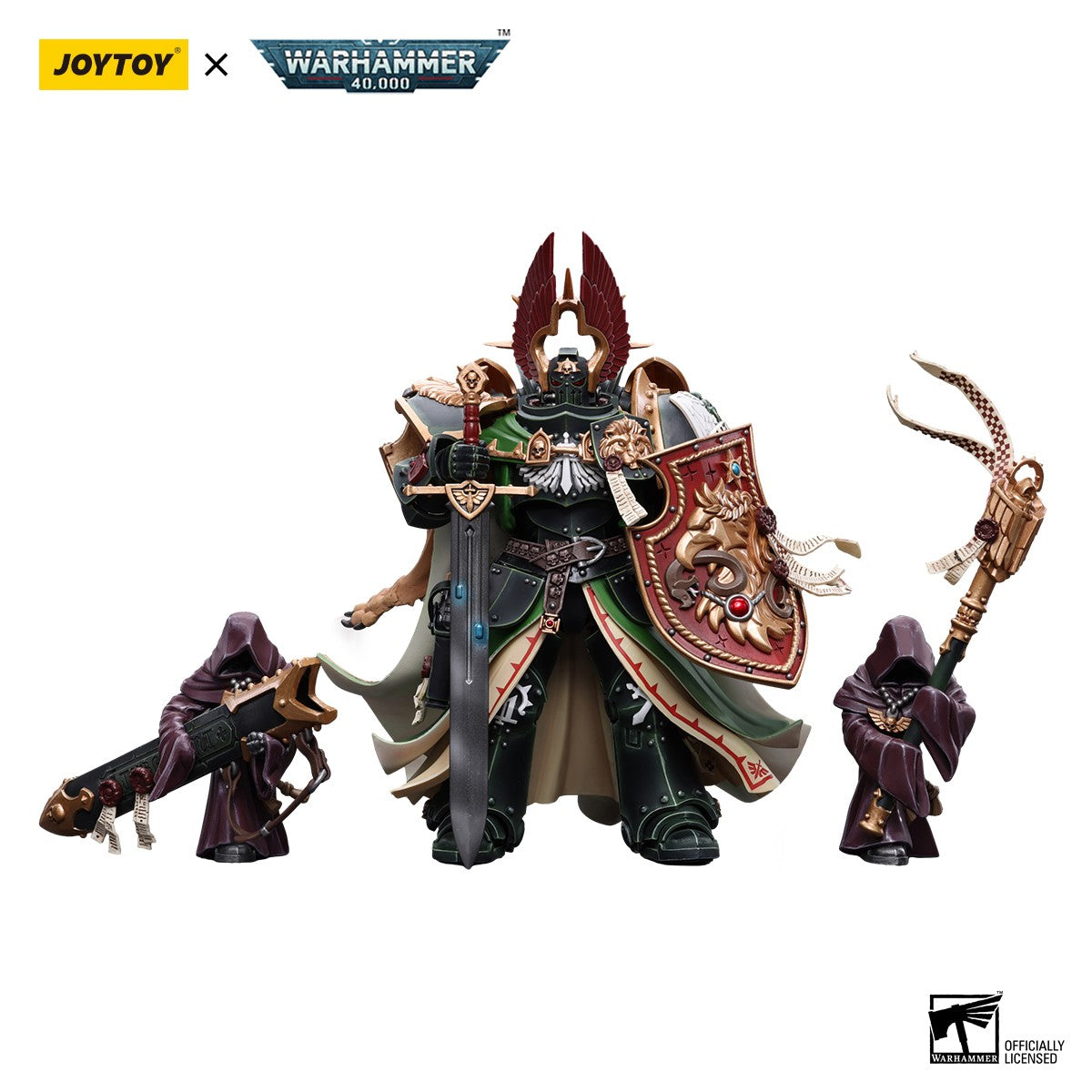 JOYTOY Warhammer 40,000 Figura de Ação 1/18 Dark Angels Primarch Lion El'Jonson Modelo Militar Anime