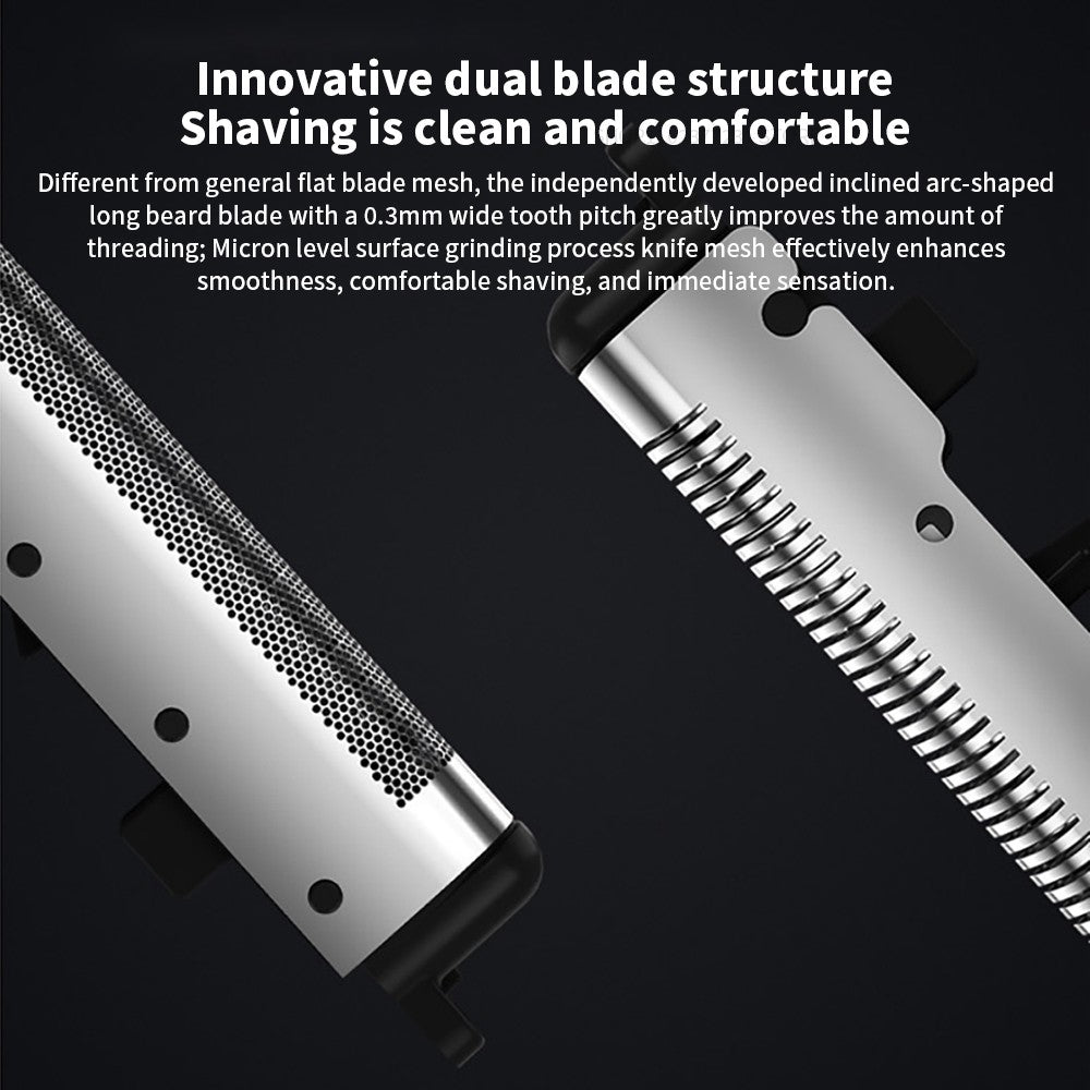 Xiaomi Mijia Electric Shaver Reciprocating Dual Cutter Blade Waterproof Mini Portable Rechargeable Magnetic Knife Holder Razor