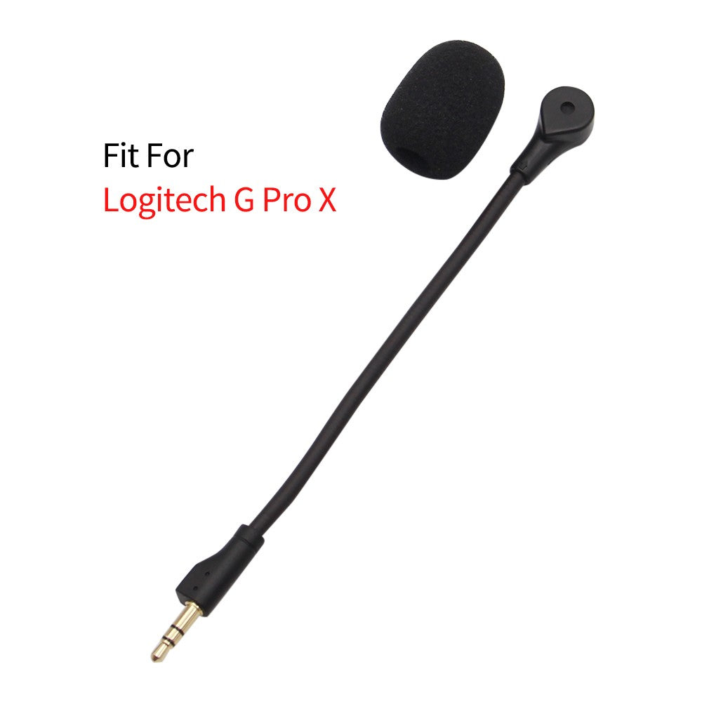 Microfone de substituição de 3,5 mm para fones de ouvido Logitech G Pro X, microfone de fone de ouvido para jogos E-Sports para fones de ouvido Steelseies