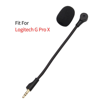 Microfone de substituição de 3,5 mm para fones de ouvido Logitech G Pro X, microfone de fone de ouvido para jogos E-Sports para fones de ouvido Steelseies