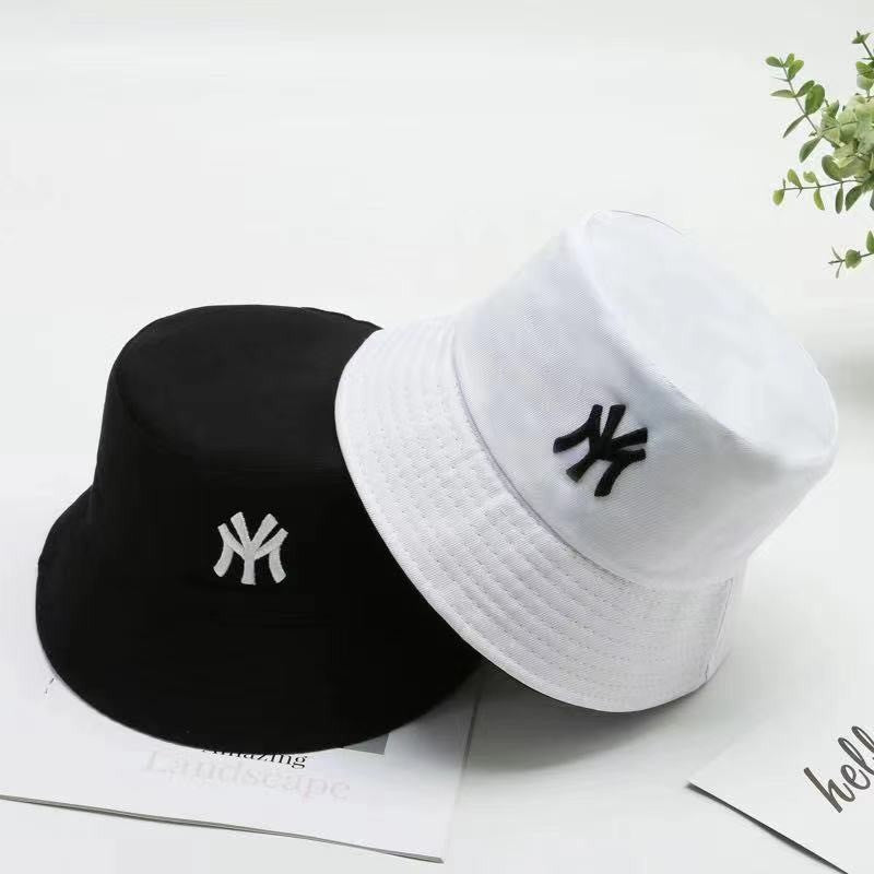Unisex Letter Embroidery Personality two-sided Bucket Hats Fishermen Caps Outdoor Casual Cap Sunscreen Hat