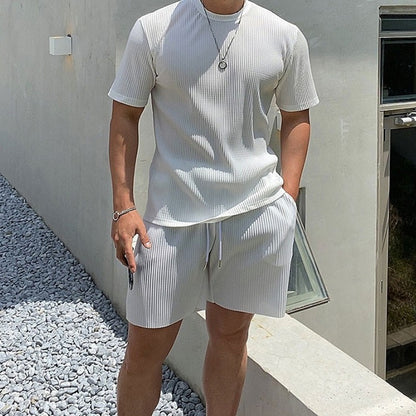 Men's Summer Quick Dry Breathable Gym Fitness Sports Running Ruffled Casual Shorts Workout Jogger Short Pants Loose Sweatpants