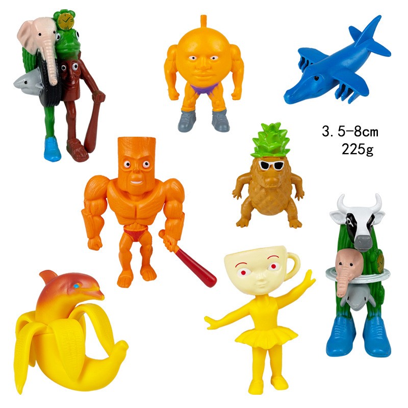 Boneco de brinquedo italiano Brainrot Tung Sahur Tralalero Tralala Figuras Bombardino Crocodilo Shimpanzini Bananini Decoração de modelo Boneca Presente