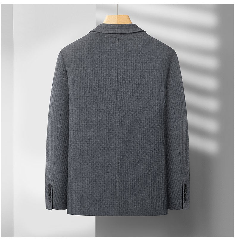 2025 Men's High-End Boutique Wool Suit Casual Business Top Coat Fashion Gentleman Party Four Seasons Elegant Tailored Suit