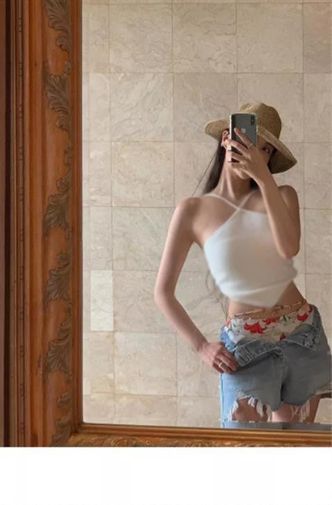 New Korean Sle Women's Bikini Sexy Bal Small Chest e Split Faionable Cross-Border Hot Spring Swimming Suit