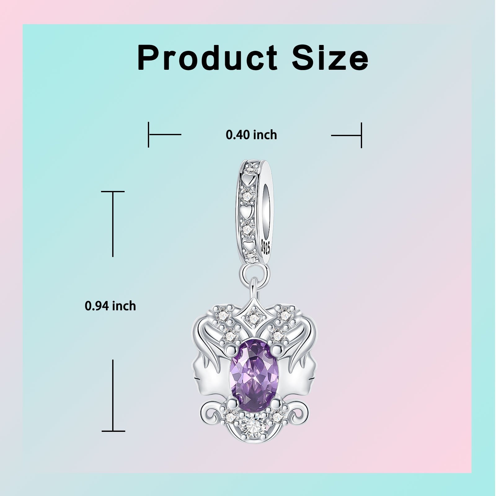 925 Sterling Silver Star Zodiac Signs 12 Constellation Pendant Fit Original Bracelet Making for Woman Jewelry Fashion Pendant