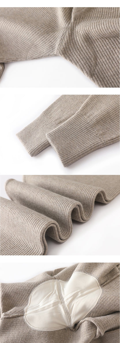 Men's Pull Wool Underwear Pants High Waisted Elastic Thermal Tights Leggings Warm Fleece Inner Wear Underpants Man Clothing