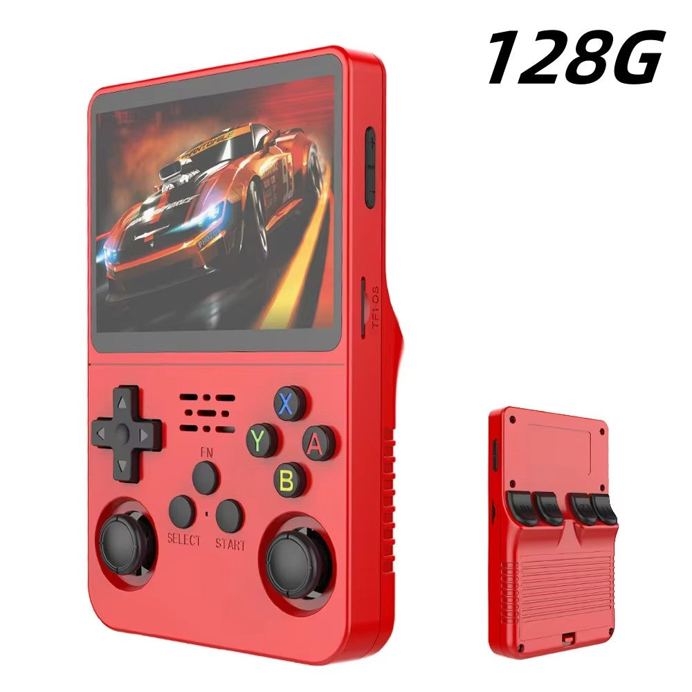 R36S Original Retro Handheld Game Player Arkos System 3.5" IPS Screen Portable 64/128GB Hall Effect Emulator Wireless Gamepad