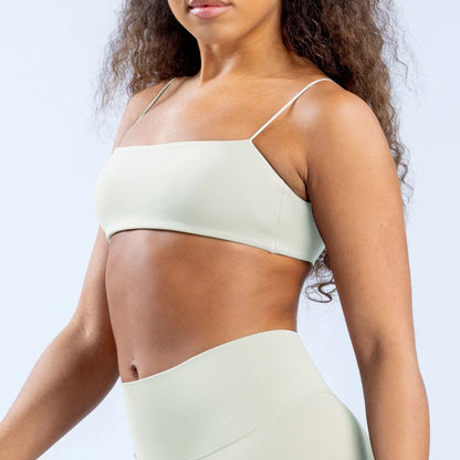 New Sports Seamless Spandex Strappy Bra Woman Fitness Elastic Breathable Breast Enhancement Leisure Sports Underwear