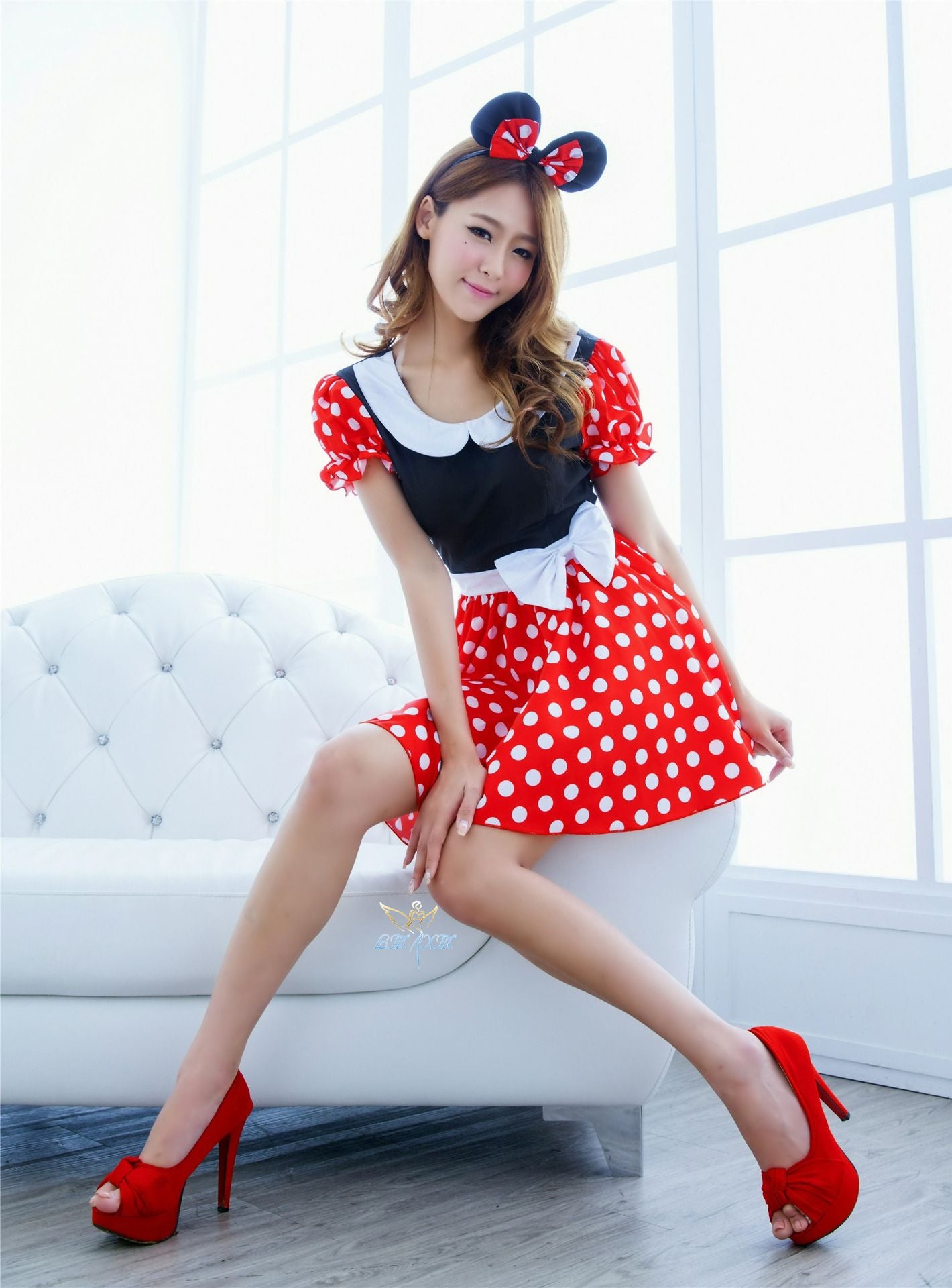 Stage performance costume game uniform role-playing Mickey Minnie costume Halloween party night field DS