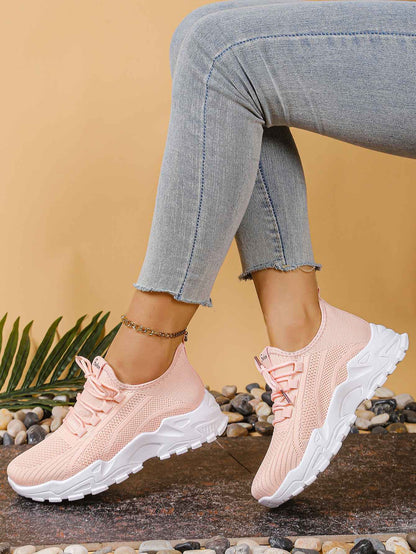 Ladies shoes women's sneakers shoes woman 2025 Solid color increases height and is versatile cheap shoes clearance free shipping