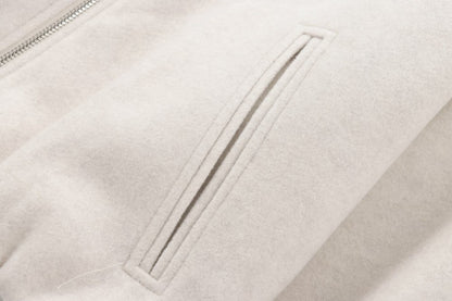 MUJER Red Zipper Bomber Jackets for Women Soft Cropped Jackets Woman 2025 Long Sleeve Woman's Sports Jacket New in Outerwears