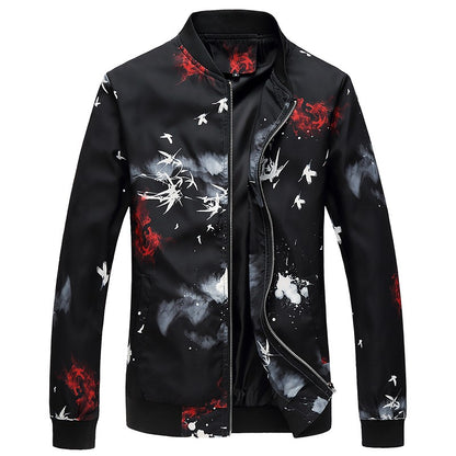 Spring, Autumn and Seasonal Boys' Floral Jacket, Large Size Urban Casual Coat Multi-color Available