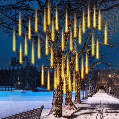 2026 30cm /50cm Waterproof Meteor Shower Rain 8 Tube LED String Lights For Outdoor Holiday Christmas Decoration Tree EU/US Plug