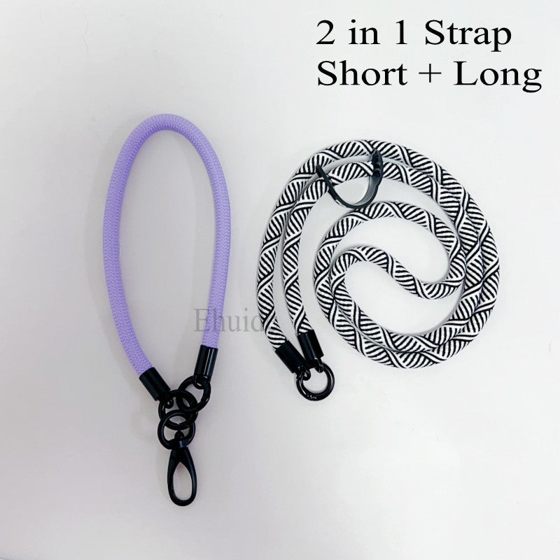 Corda de Pescoço Ajustável de 120 CM para Telefone, Alça Transversal, Destacável, Capa de Celular USB, Corrente de Ombro, Corda, Coleção 2025