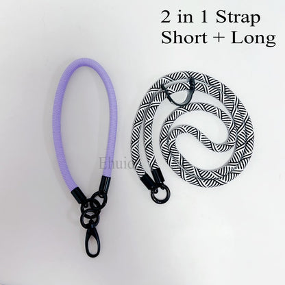 Corda de Pescoço Ajustável de 120 CM para Telefone, Alça Transversal, Destacável, Capa de Celular USB, Corrente de Ombro, Corda, Coleção 2025