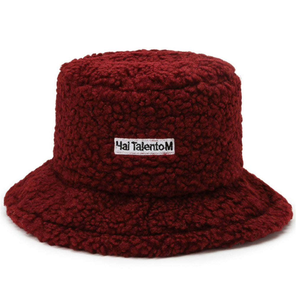 Winter Warm Fleece Bucket Hat for Men Women Cold Resistant Fashion Fisherman Cap Trendy Sunshade
